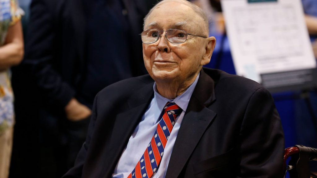 Stop complaining, says billionaire investor Charlie Munger: ‘Everybody’s five times better off than they used to be’