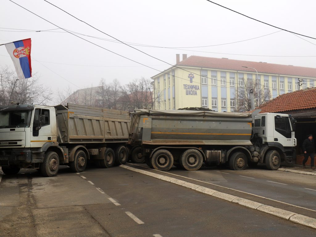 Ethnic Serbs erect more roadblocks as tensions soar in Kosovo