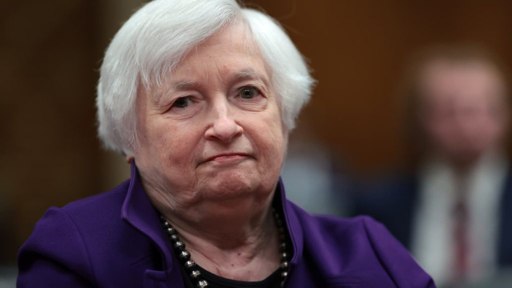 ‘Blanket insurance’ of bank deposits is not being discussed, Yellen tells senators