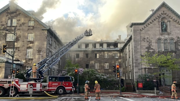 Fire at Montreal heritage monastery finally put out