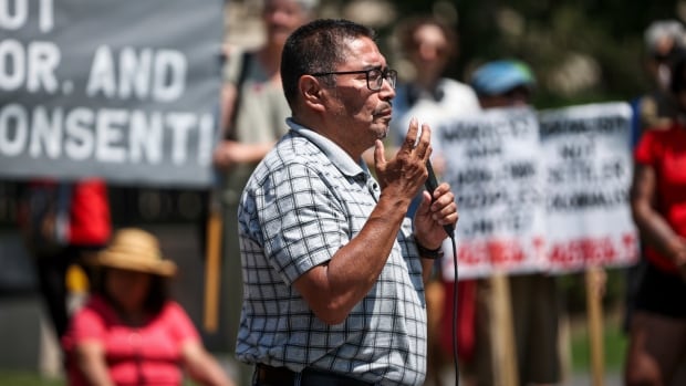 Leaders of northern First Nations rally at Queen’s Park against Ontario’s mining push