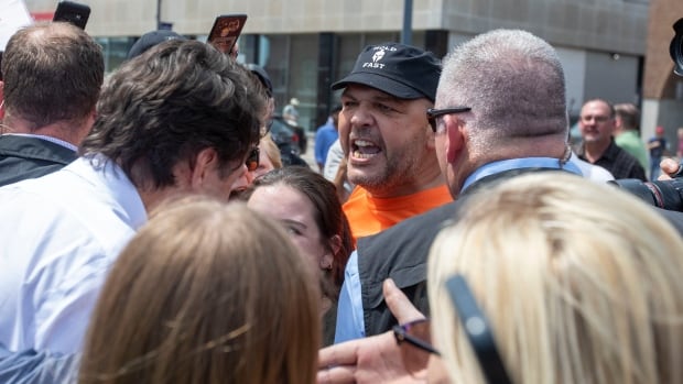 Trudeau cuts short an appearance in Belleville, Ont., after protesters swarm motorcade