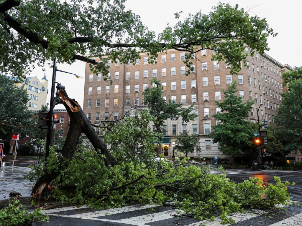 Two dead, over 700,000 left without power as storms batter eastern US