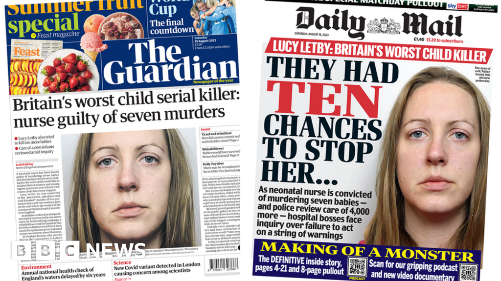 The Papers: ‘Ten chances’ to stop Letby and ‘How many more?’