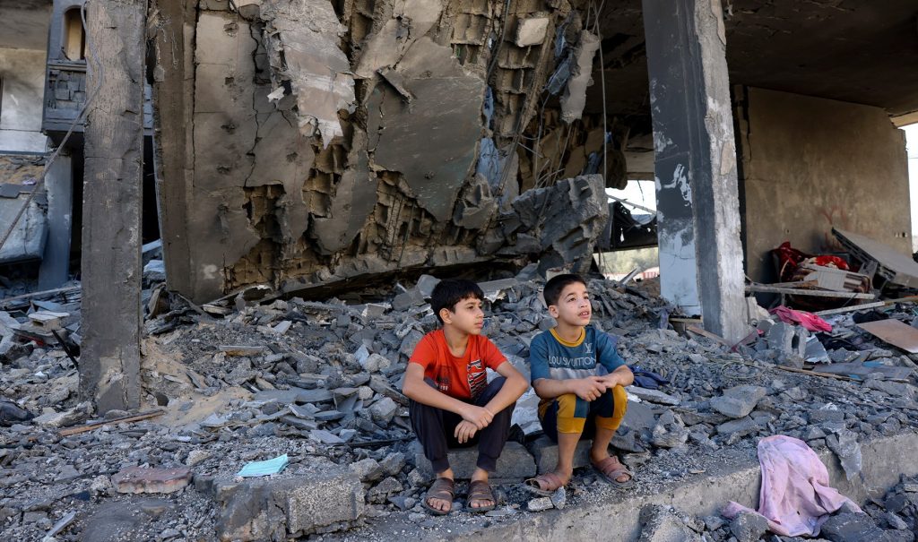 Gaza family opts to live in ruins of home