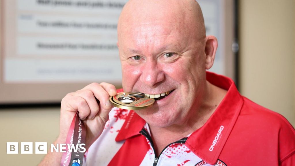 Stoke man who bought pool table with lottery winnings gets bronze medal