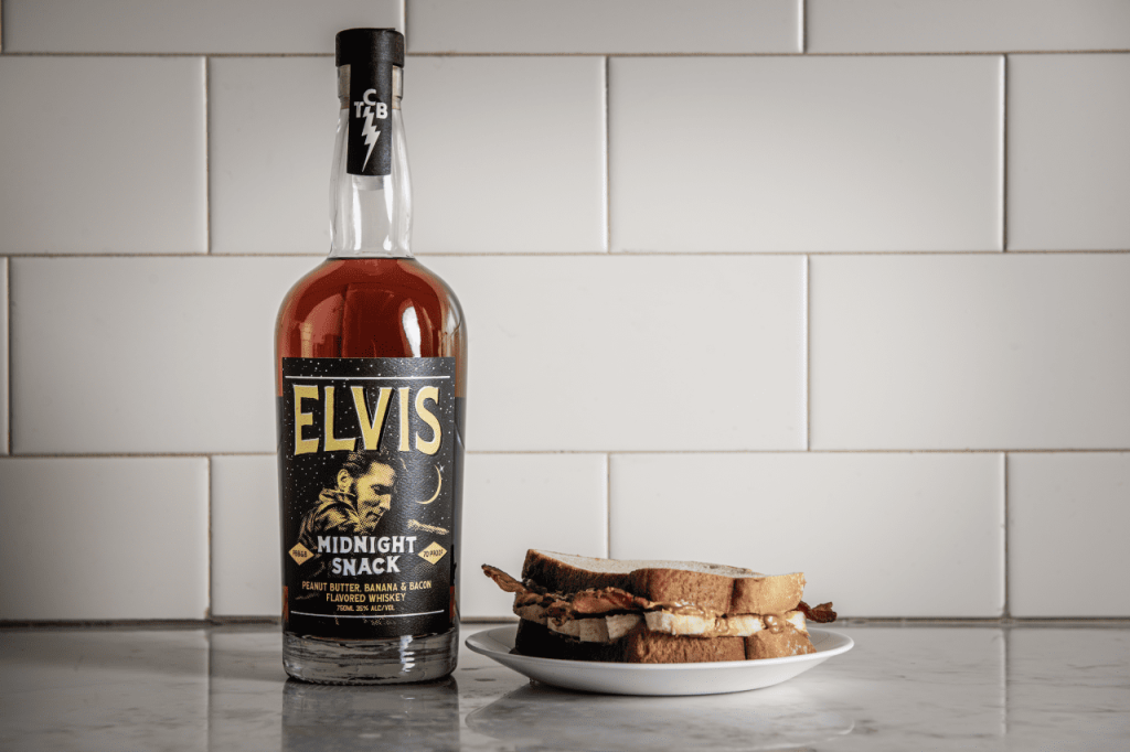 Want to honor Elvis Presley on his 89th birthday? Try this peanut butter, banana and bacon-flavored whiskey.