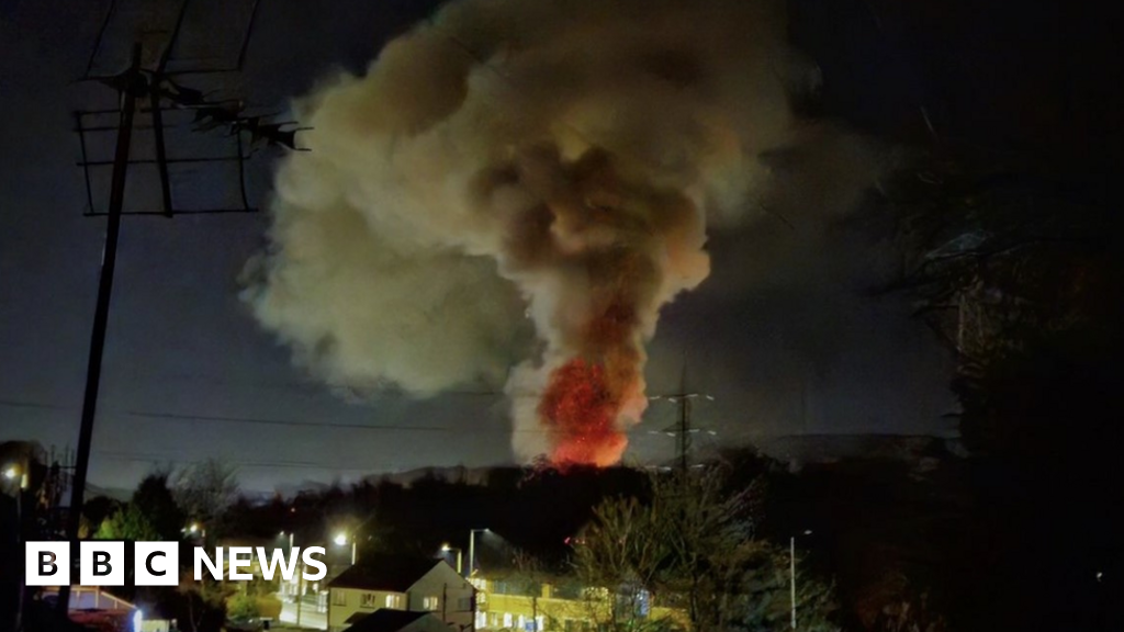 Large fire at Wales industrial estate after explosion