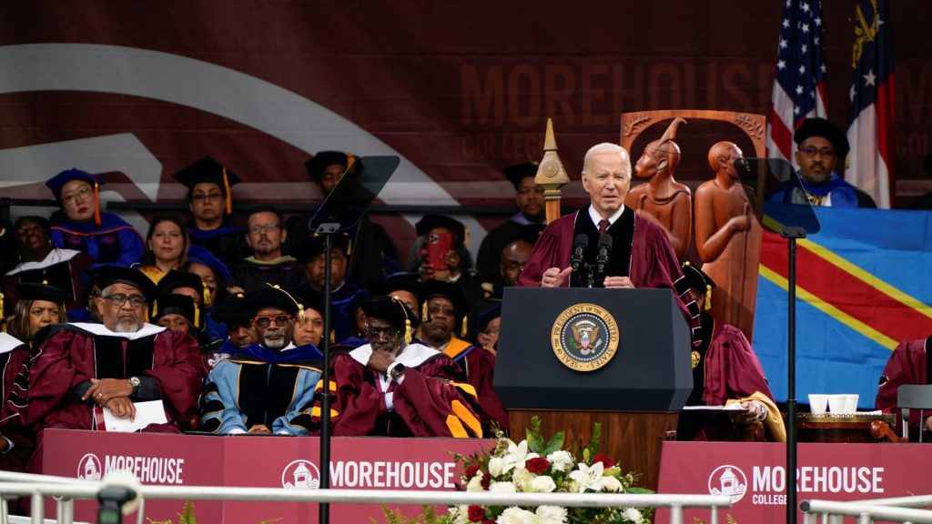 Biden confronts 2024 weak spots with young, Black voters at Morehouse commencement