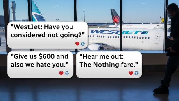 ‘Give us $600 and also we hate you’: WestJet’s new UltraBasic fare gets roasted online