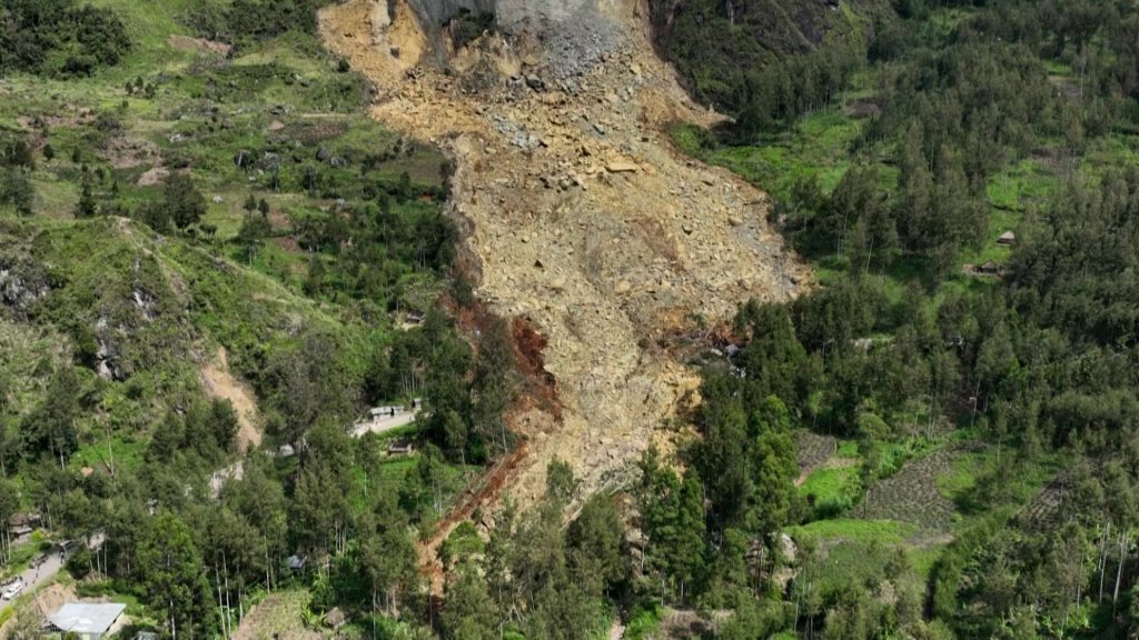 Video reveals scale of Papua New Guinea landslide with hundreds feared dead