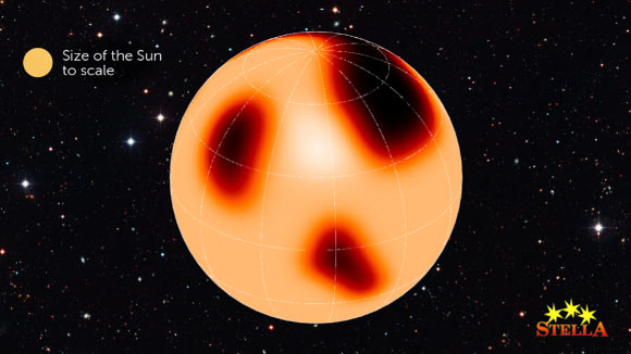 Astronomers Observe Starspots on Surface of Giant Star