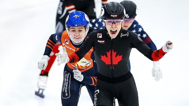 Canadian speed skater Florence Brunelle captures her 1st individual World Tour title