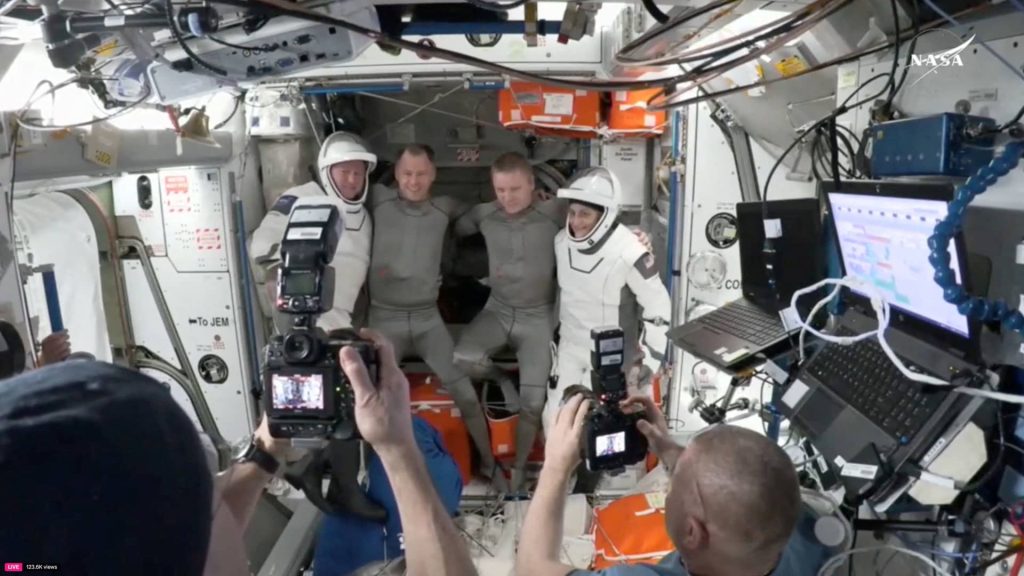 Watch NASA astronauts return to Earth on SpaceX capsule after months on the ISS